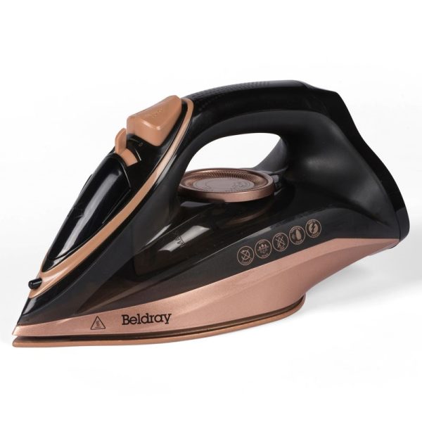 BELDRAY 2 IN 1 STEAM IRON ROSE GOLD