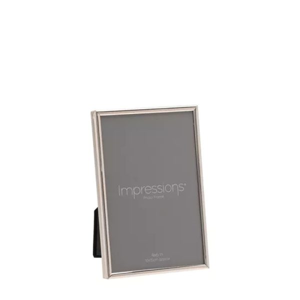 SILVERPLATED PHOTO FRAME OBLONG THIN - 4"X 6"