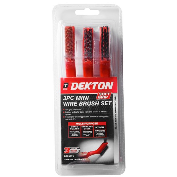 DEKTON MINI WIRE BRUSH 3PC SET