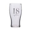MILESTONES BEER GLASS 18TH BIRTHDAY