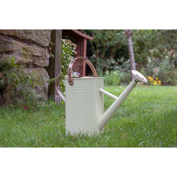 K&S METAL WATERING CAN VINTAGE 9L CREAM