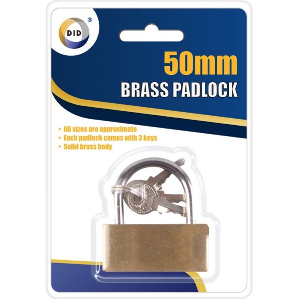 BRASS PADLOCK 50MM