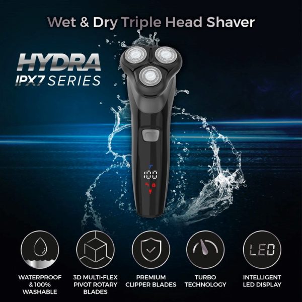 CARMEN MENS PROFESSIONAL IPX7 ROTARY SHAVER
