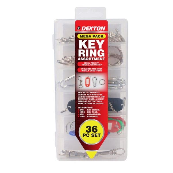 DEKTON KEY RING SET 36PC