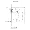 YALE 5 LEVER MORTICE SASHLOCK 3