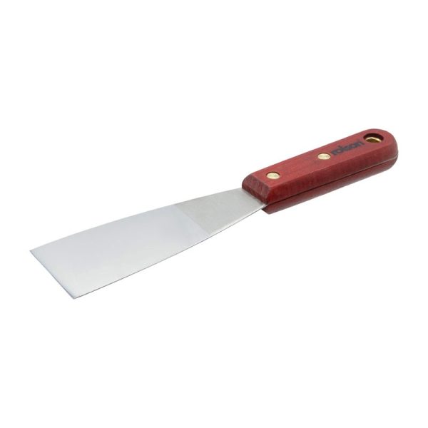ROLSON STAINLESS STEEL SCRAPER WOODEN HANDLE 50MM