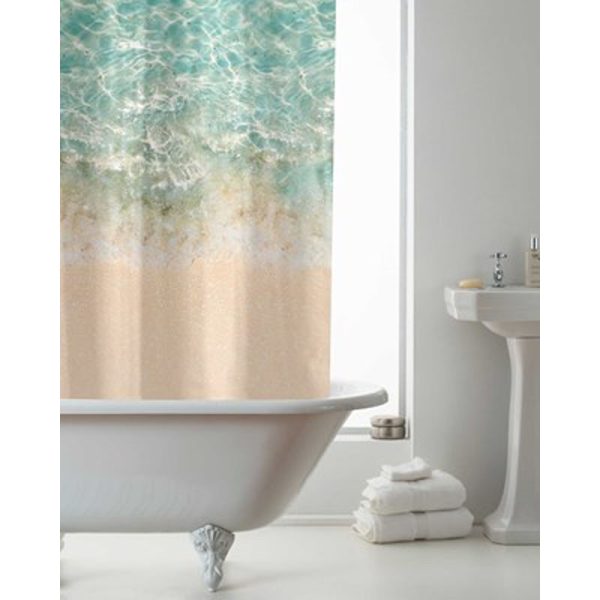 COUNTRYCLUB PEVA SHOWER CURTAIN BEACH