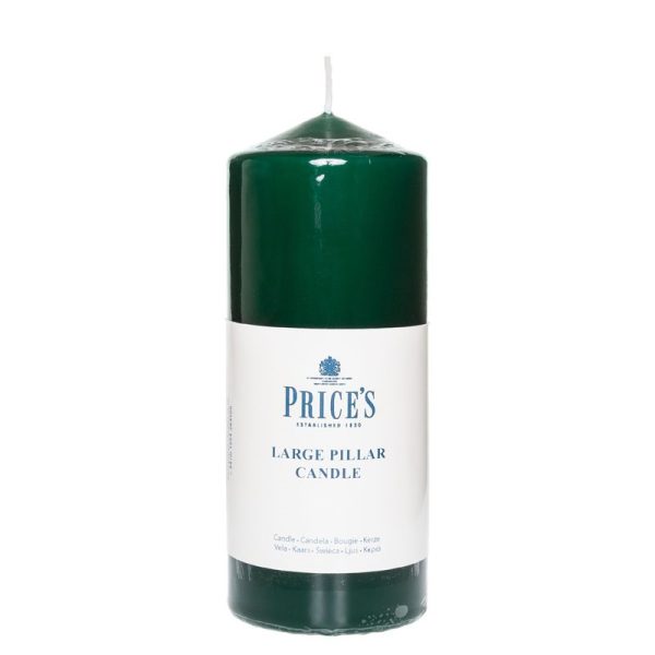 PRICES PILLAR CANDLE 6 INCH GREEN
