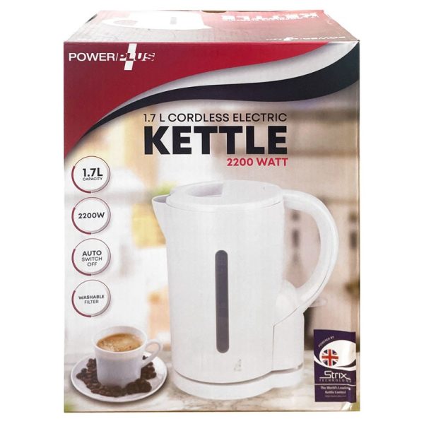 POWERPLUS 1.7LTR JUG KETTLE WHITE