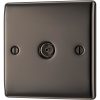 BG BLACK NICKEL SINGLE TV SOCKET