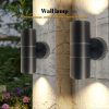 EXTRASTAR OUTDOOR DOUBLE WALL LIGHT UP & DOWN BLACK