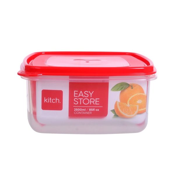 KITCH EASY STORE SQUARE CONTAINERS 2.5LTR