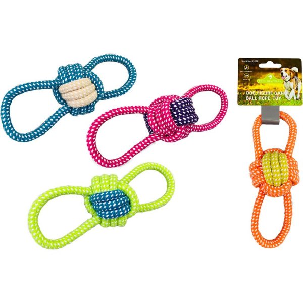 Dog Figure '8' Knot Ball Rope Toy(12/48)
