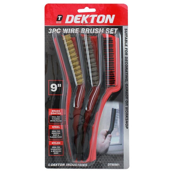 DEKTON WIRE BRUSH SET 9"