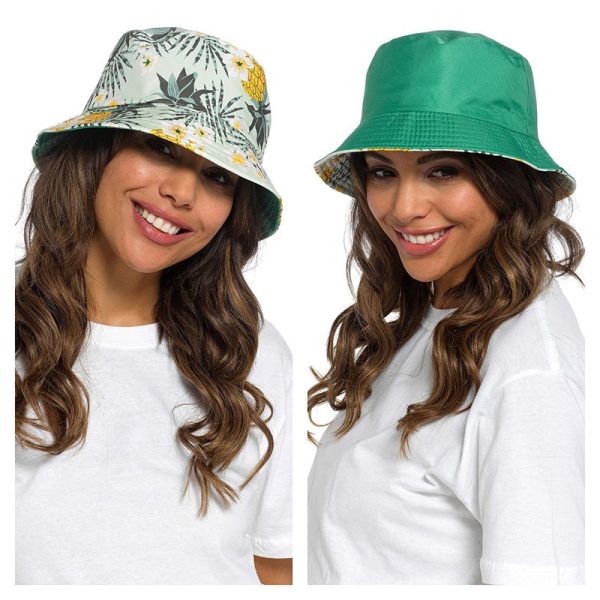LADIES BUCKET HAT REVERSIBLE PLANT