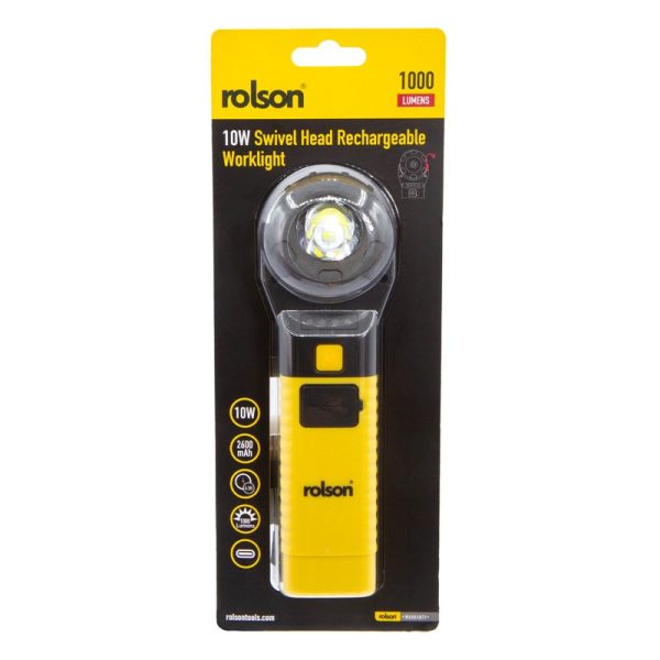 ROLSON RECHARGEABLE ROTATING HEAD WORK LIGHT