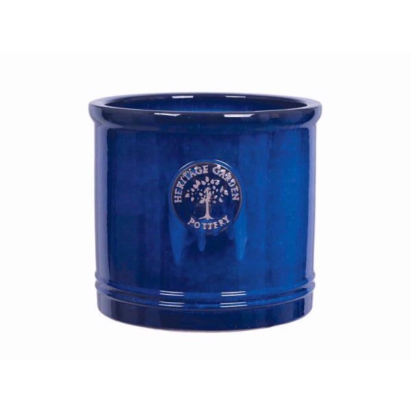 HERITAGE CYLINDER PLANTER SET 4 BLUE