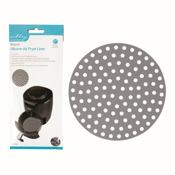 ASHLEY SILICONE AIR FRYER LINER 20CM ROUND