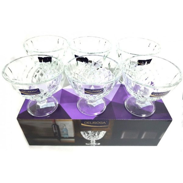 GLASS SUNDAI SET 6PC DSKB153A