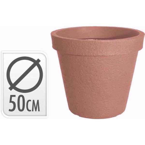 FLOWER POT ROUND TERRACOTTA 50CM