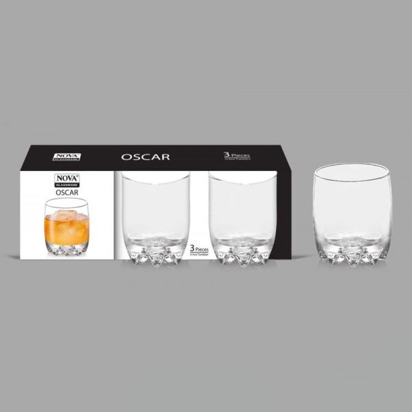OSCAR GLASS TUMBLER 300ML PACK OF 3