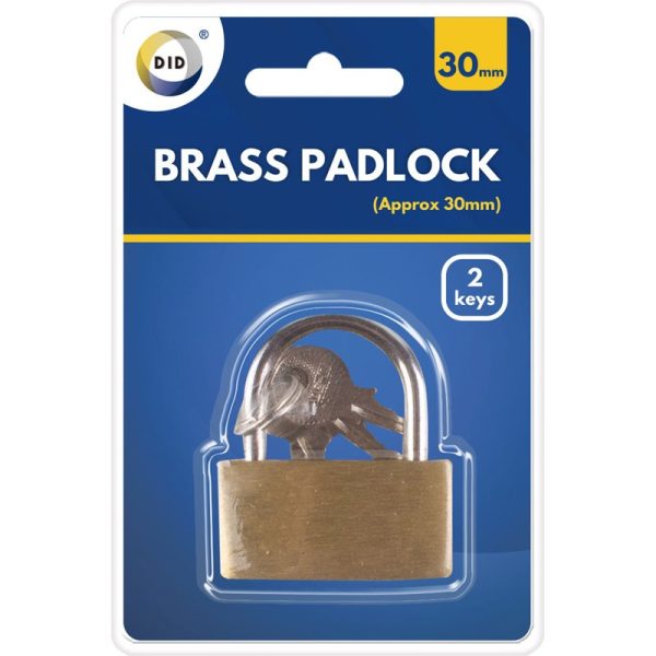 BRASS PADLOCK 30MM