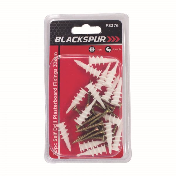 BLACKSPUR SEL DRILL PLASTERBOARD FIXING 30PC