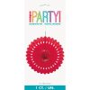 DECORATIVE FAN RED 16INCH