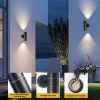 EXTRASTAR OUTDOOR DOUBLE WALL LIGHT UP & DOWN BLACK