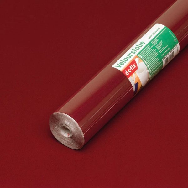 D-C-FIX VELOURS BORDEAUX MAROON 0,0450X5 METER