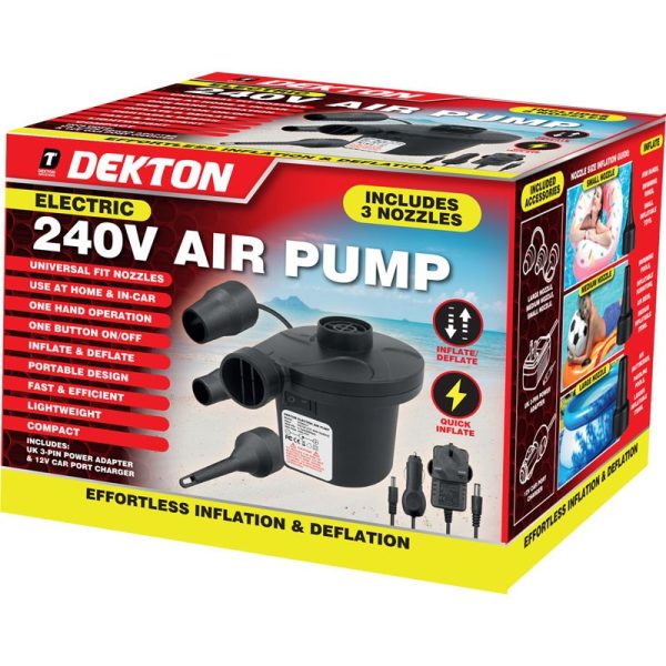 DEKTON ELECTRIC AIR PUMP 2IN1