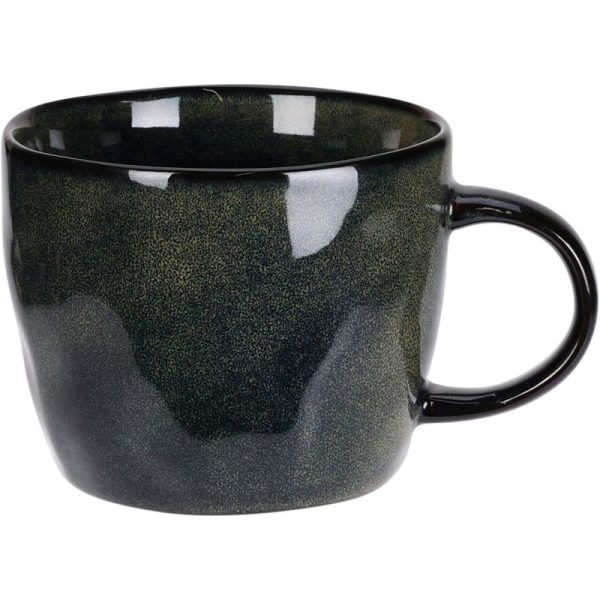 MUG STONEWARE 350ML BLUE/BROWN