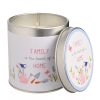 LOVE LIFE TIN CANDLE FAMILY 8CMX7.5CM