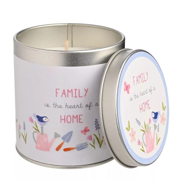 LOVE LIFE TIN CANDLE FAMILY 8CMX7.5CM