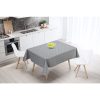 HAREWOOD PVC TABLE CLOTH POLKA DOT WHITE WITH GREY 132x178CM