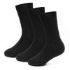 BOYS THERMAL 3 SOCKS BLACK PACK OF 12