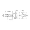 YALE TUBULAR MORTICE LATCH 2.5