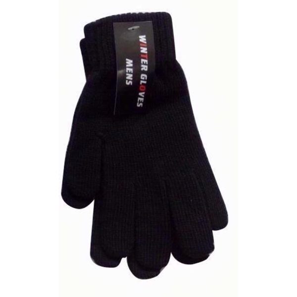 MENS WINTER GLOVES BLACK