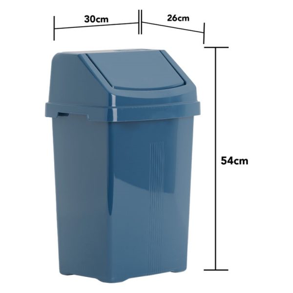 WHAM CASA NAVY SWING BIN 25L