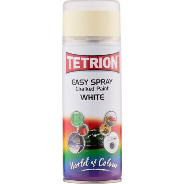 TETRION EASY SPRAY CHALKED PAINT WHITE 400ML