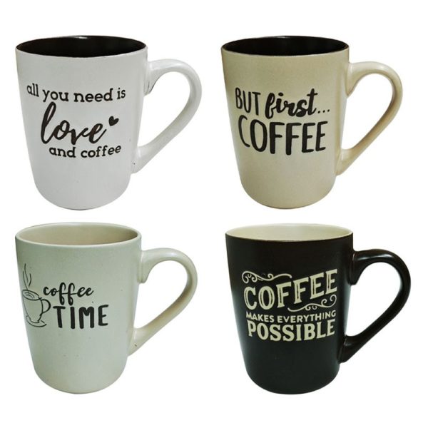 ADORN COFFEE MUG 8.5X12CM ASSORTED