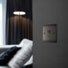 BG BLACK NICKEL SINGLE SWITCH 2 WAY