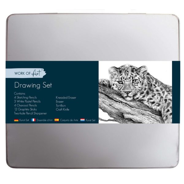WORK OF ART DRAWING SET TIN