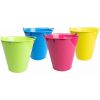 BUCKET PLANTER ROUND TIN ASSORTED