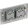BG BLACK NICKEL QUADRUPLE SWITCH
