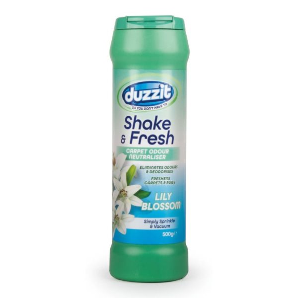 DUZZIT SHAKE & FRESH CARPET ODOUR NEUTRALIZER LILY 500G