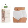 LADIES BRIEFS LACE FRONT WHITE PACK OF 3