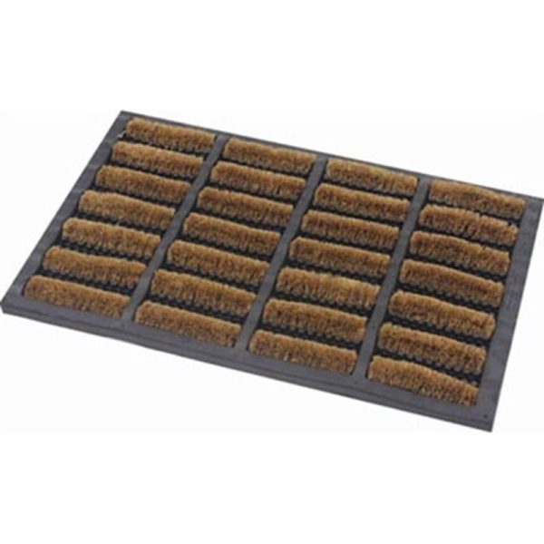 DOORMAT RUBBER WIRE BRUSH 45X75CM