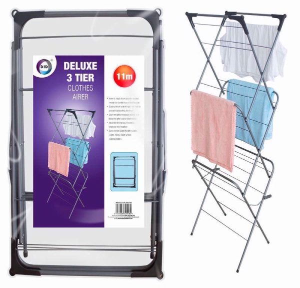 DELUXE 3 TIER CLOTHES SLIM AIRER