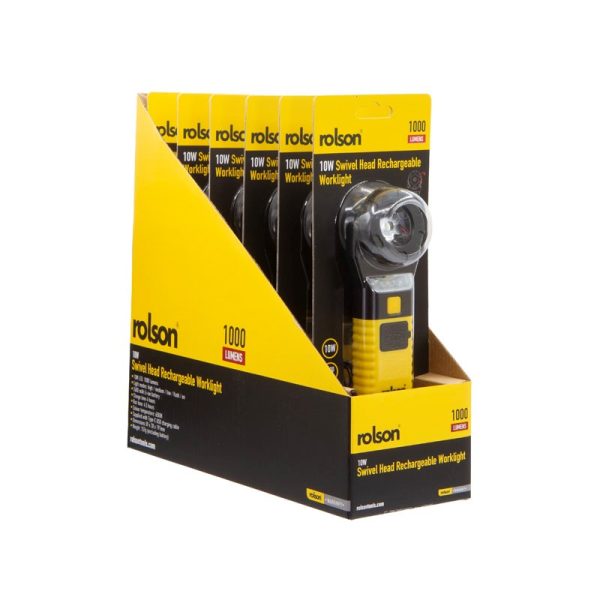 ROLSON RECHARGEABLE ROTATING HEAD WORK LIGHT